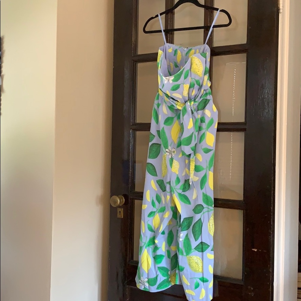 Anthropologie Maeve lemon jumpsuit
